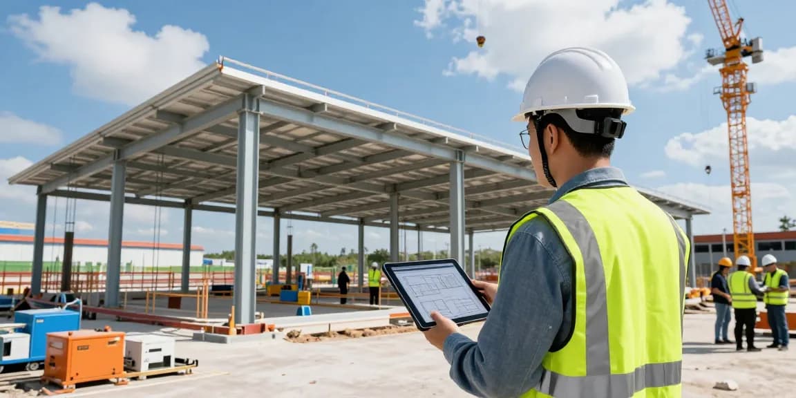 DP Consteel's pre-engineered buildings showcase innovative construction, efficiency, and professionalism at dpconsteel.in.
