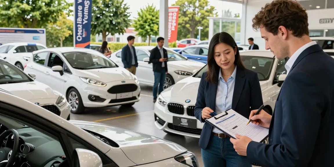 HPI check alternative for used car buyers exploring vehicle history reports at a dealership