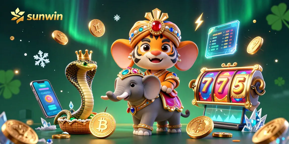 Engage with sunwin's immersive casino experience featuring exquisite 3D illustrations and vibrant gaming elements.