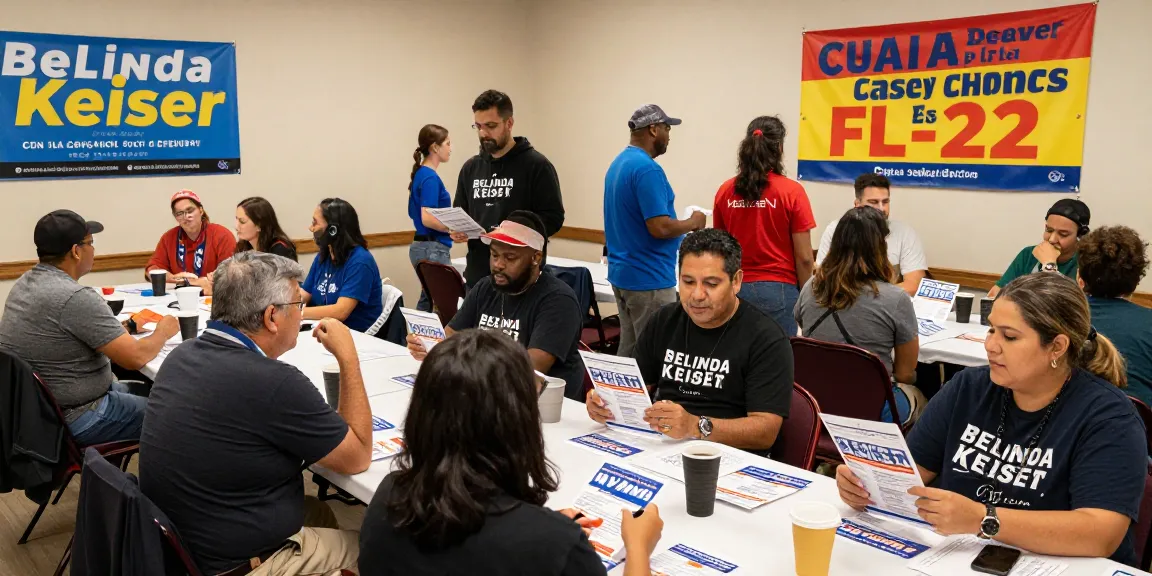 Energetic campaign scene highlighting community involvement against Casey Askar.