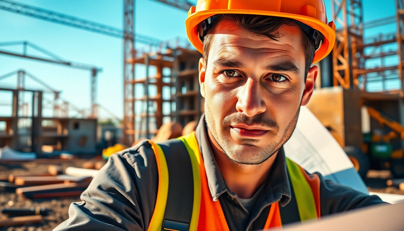New Jersey General Contractor supervising a construction project with enthusiasm and precision.