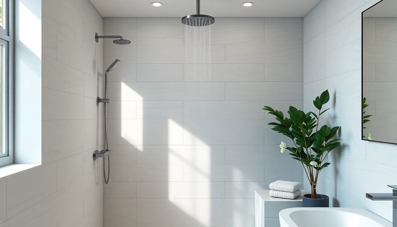 Experience elegant showers au in a modern bathroom with sleek designs and a rainfall showerhead.