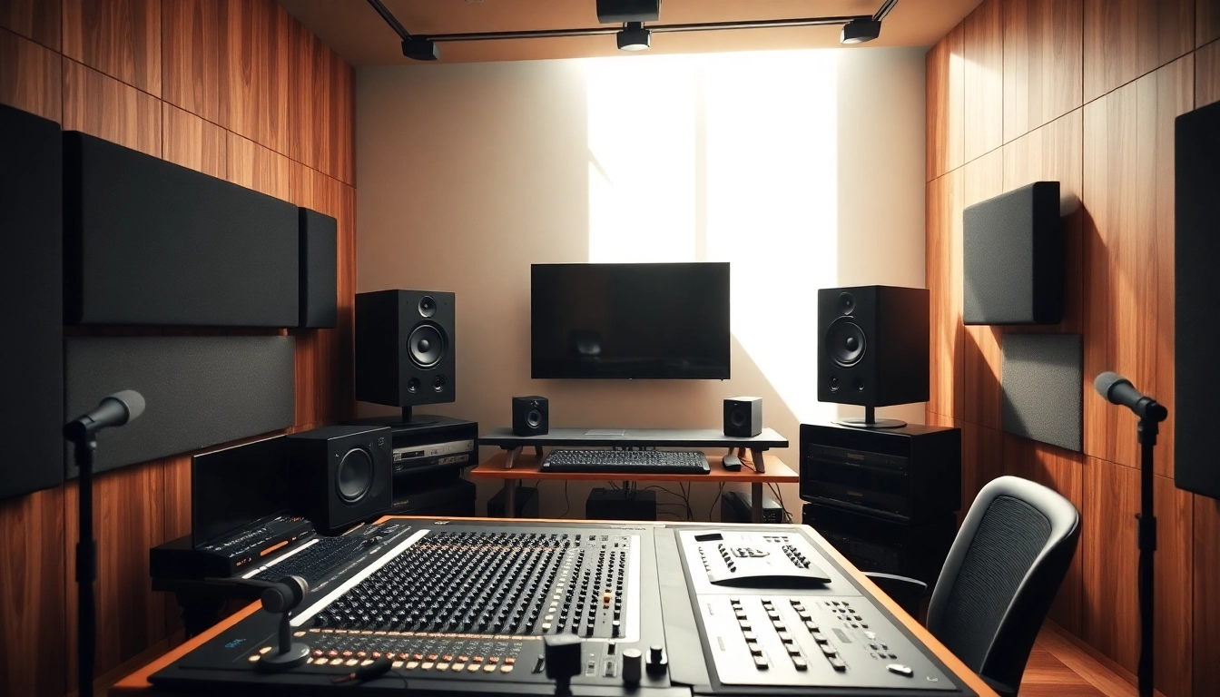 Enhance your sound with online mastering services in a professional studio setup.