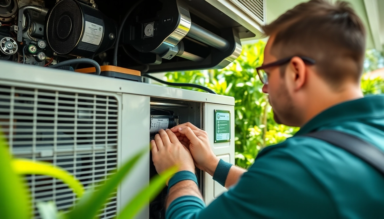 Efficient air conditioning repair service in Tampa by a skilled technician.
