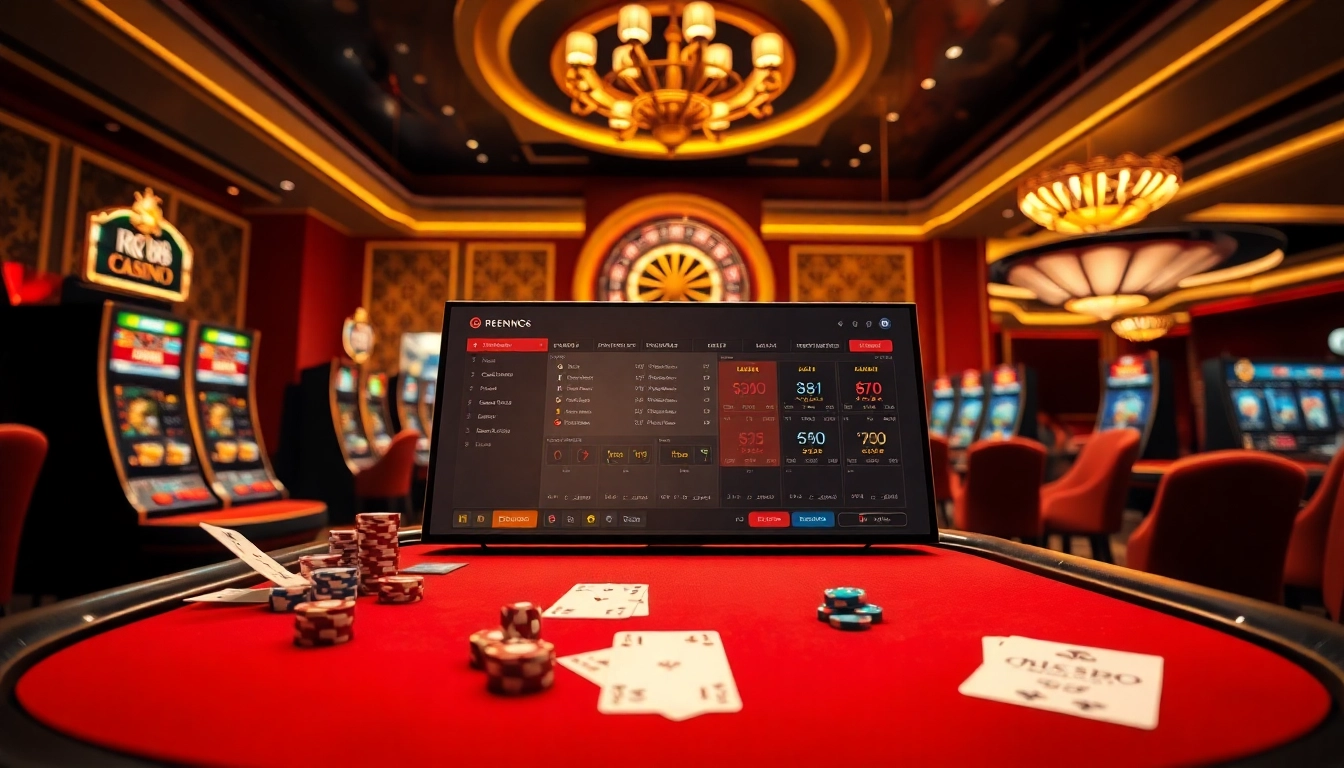 Betting excitement at Nhà Cái RR88 with vibrant casino tables and dynamic gaming atmosphere.